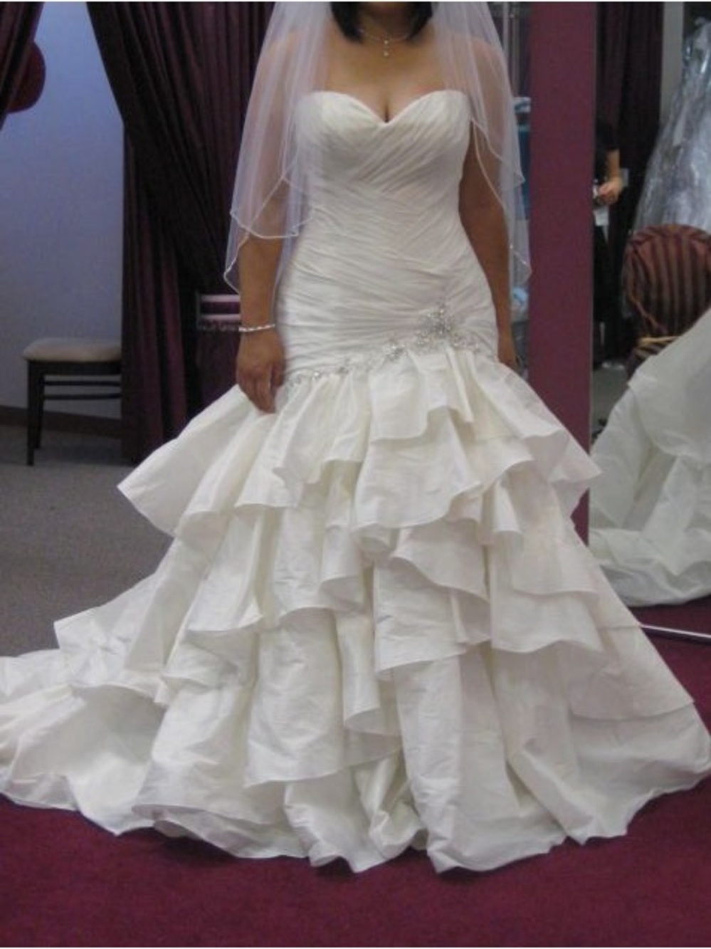 Maggie sottero Jenna J1317 mermaid strapless embellished wedding gown